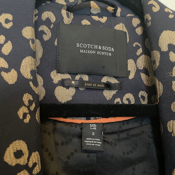 Maison Scotch & Soda, Stretch Jacquard Tailored Blazer, Day and Night look. - Picture 4 of 5